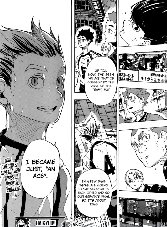 he got so used to bokuto having his randoms moods that when bokuto was doing great he found it weird which in my case i find hilarious. in that exact game furudate showed us a development for bokuto worthy for someone who was gonna do great in the future