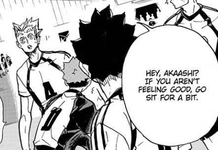 he got so used to bokuto having his randoms moods that when bokuto was doing great he found it weird which in my case i find hilarious. in that exact game furudate showed us a development for bokuto worthy for someone who was gonna do great in the future