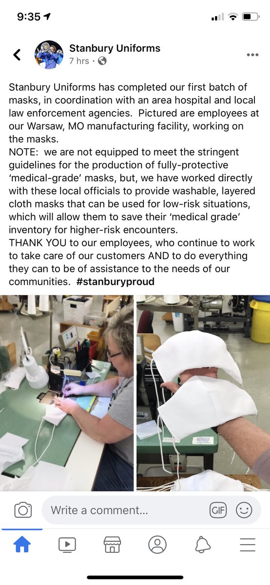 gfhsorchestras's tweet photo. #stanburyproud Thank you to our awesome uniform company for helping medical professionals during these difficult times. https://t.co/4K1KAMeqrF