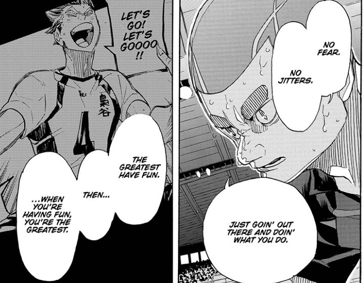 kiryuu, his rival, someone who bokuto admired and wanted to play against, felt FEAR of bokuto's power and will, he described bokuto in words all of us sometimes use and even gave us more logical analize of how bokuto is seen by other monsters like him and it was 𝘀𝗼 𝗴𝗼𝗼𝗱