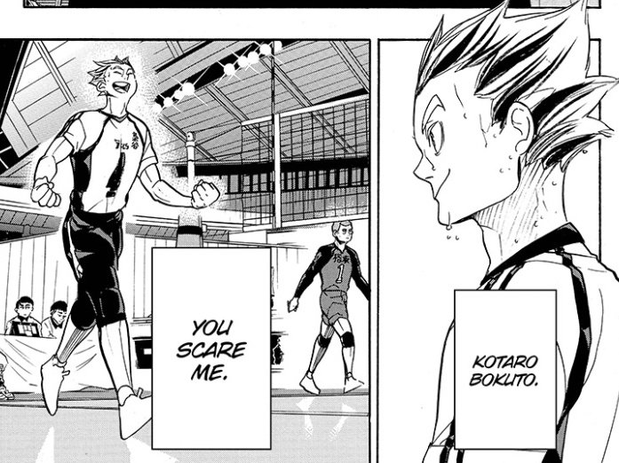 kiryuu, his rival, someone who bokuto admired and wanted to play against, felt FEAR of bokuto's power and will, he described bokuto in words all of us sometimes use and even gave us more logical analize of how bokuto is seen by other monsters like him and it was 𝘀𝗼 𝗴𝗼𝗼𝗱