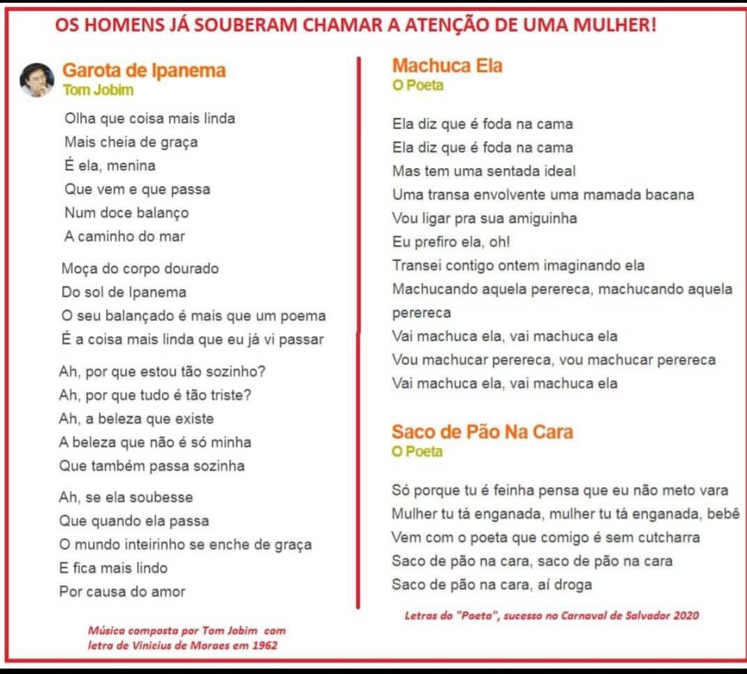 Letra Da Mãºsica Garota De Ipanema LETRA