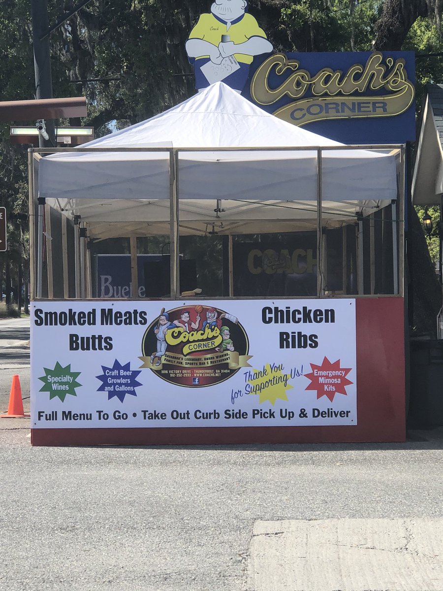 We’re ready! #curbsidepickup #takeout #buylocalsavannah