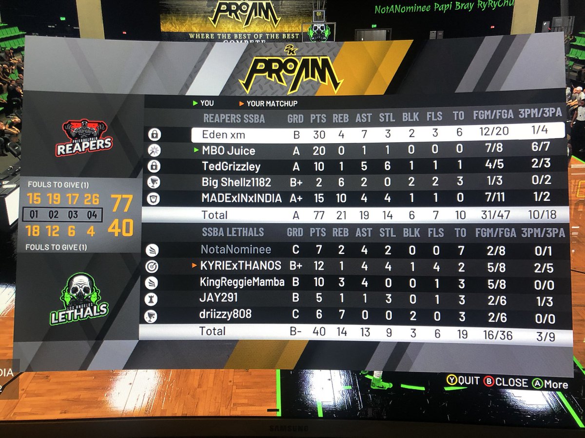 SSBAPhilly's tweet image. And that’s another W in the books!!! Gg’s @SSBA_Lethals and great games all around from @Eden1OM @CoachWalkWHS @TedGrizzley @MADExINxINDIA @SWareiMSmooVe @SSBAPro @2kDiscord @2KCrewFinder @2KFreeAgency