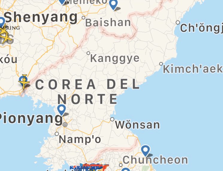 Rayo3mil's tweet photo. #COVID19 deja el espacio aereo de #PMI como el de #Corea del Norte https://t.co/557OtttKZo