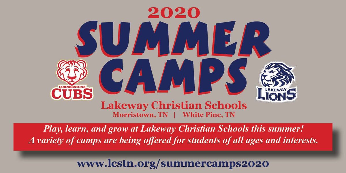 LakewayLions's tweet photo. Lakeway Christian Schools is excited to offer a full slate of Summer Camps for 2020 and registration is NOW OPEN! Get out your calendar and start making plans for your children this summer! #LakewayLions #CornerstoneCubs #CorTotum #Summer2020
https://t.co/gqtv1zjf4p https://t.co/9sQed5jp1H