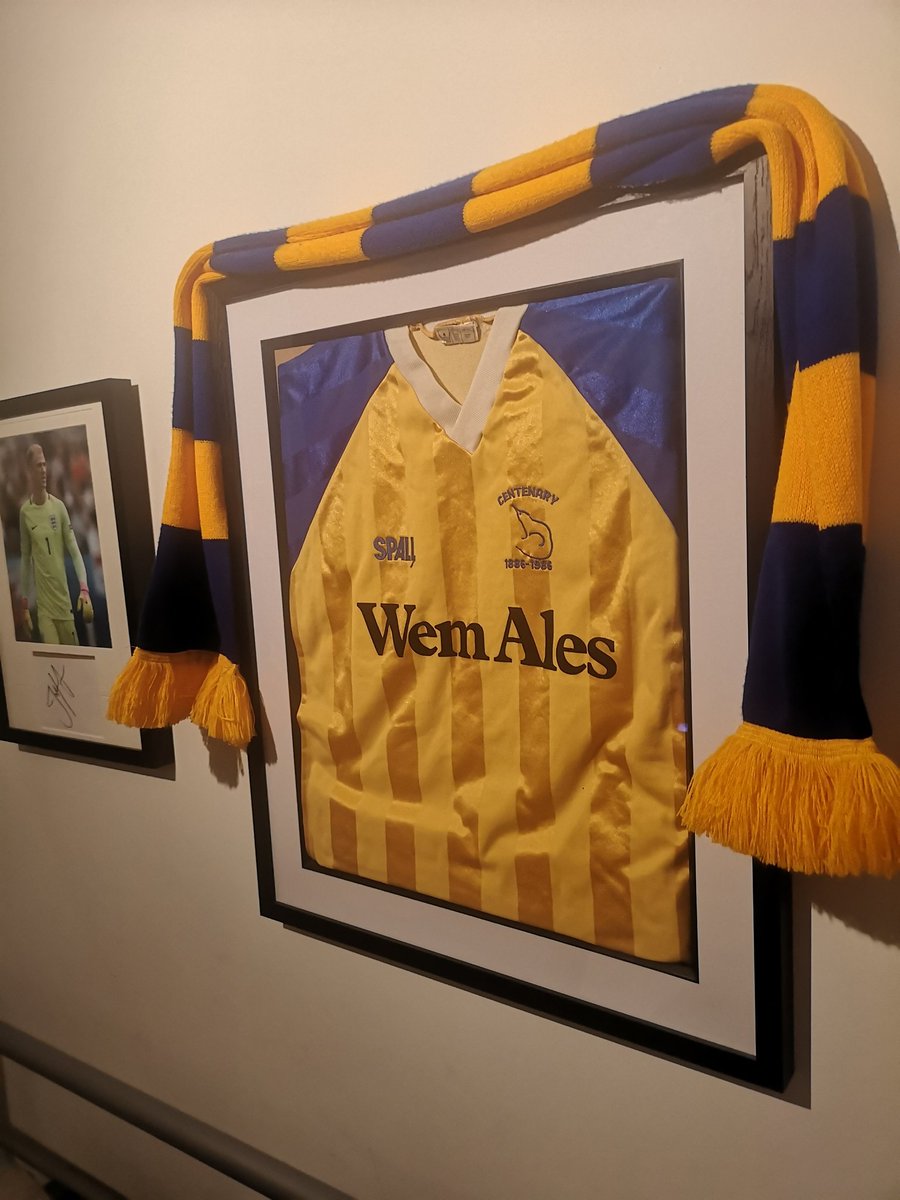 Best <a href="/shrewsweb/">Shrewsbury Town FC</a> home shirt no questions asked! #centenaryyear 1886-1986 #100years 🦁🔹🔸