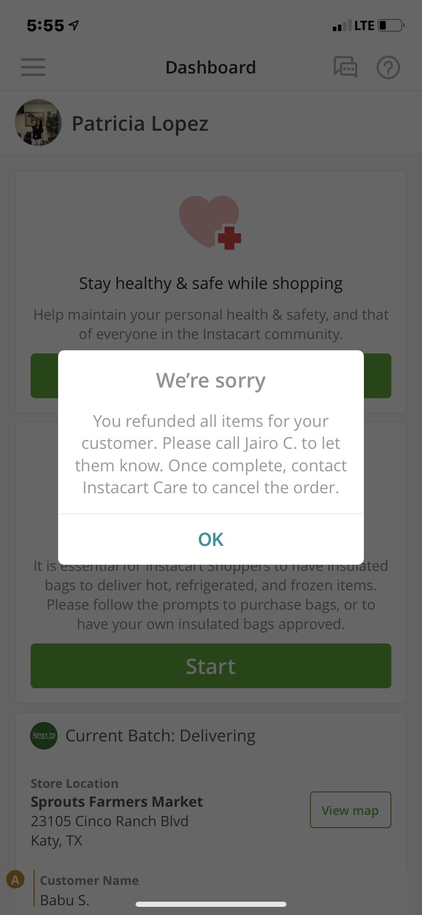 Patty on X: &ldquo;@Instacart please help. i need to cancel a order 