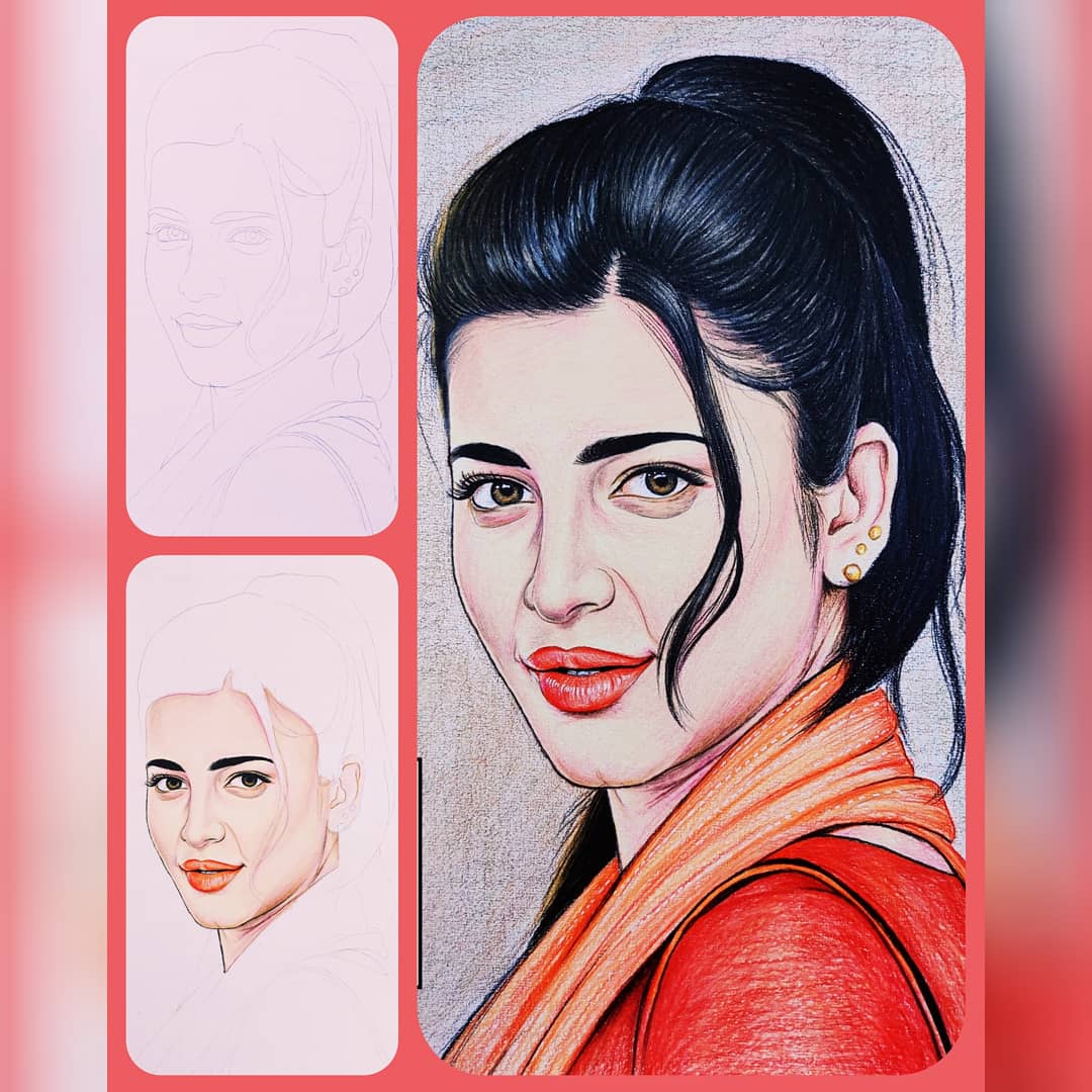 Sketches Of Bollywood Celebs Bollywood Celebs Sketches Bollywood Celebs  Painting Sketch Of Shahrukh Khan  Filmibeat