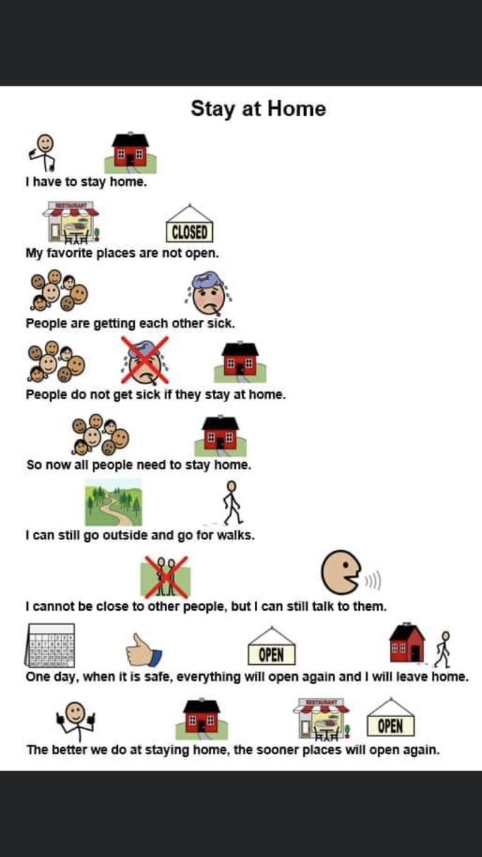 MsZimny6's tweet photo. Social story to help kiddos understand the stay at home order https://t.co/TO1vgpvQEx