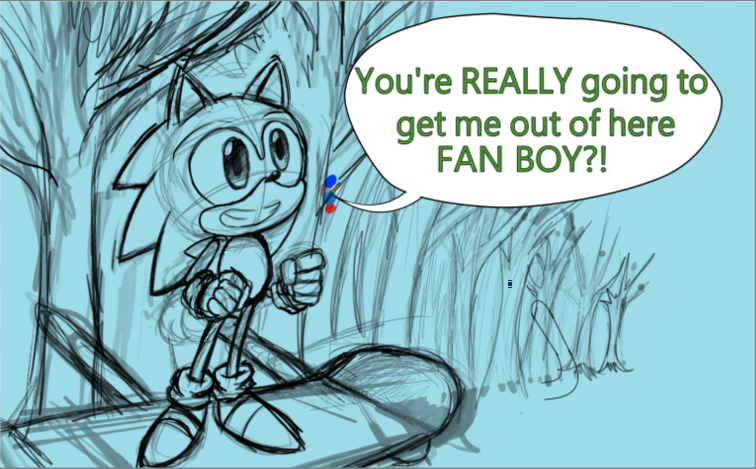 VSakugaryo's tweet photo. @DaveLuty i made fan art of the sonic statue in London & the one in Japan #SonicTheHedgehog #sonicstatue #sonicfanart https://t.co/nul3i5FZQx