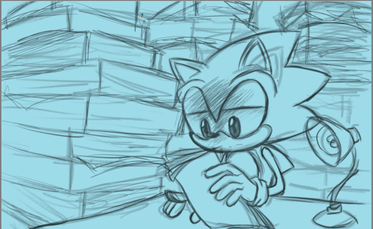 VSakugaryo's tweet photo. @DaveLuty i made fan art of the sonic statue in London & the one in Japan #SonicTheHedgehog #sonicstatue #sonicfanart https://t.co/nul3i5FZQx