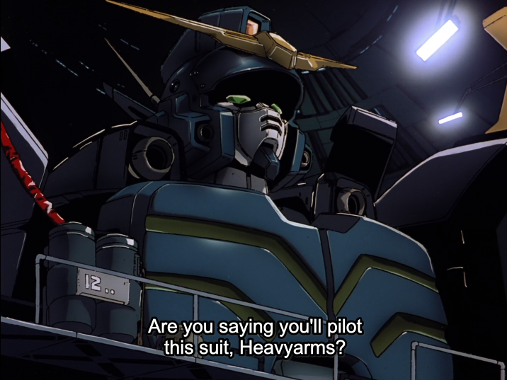 Trowa just like... a guy who was around when they killed the real Trowa Barton. A random tech. And they just handed him a Gundam....?It's like if an astronaut got sick and a low-level engineer got his spot for launch the next day.