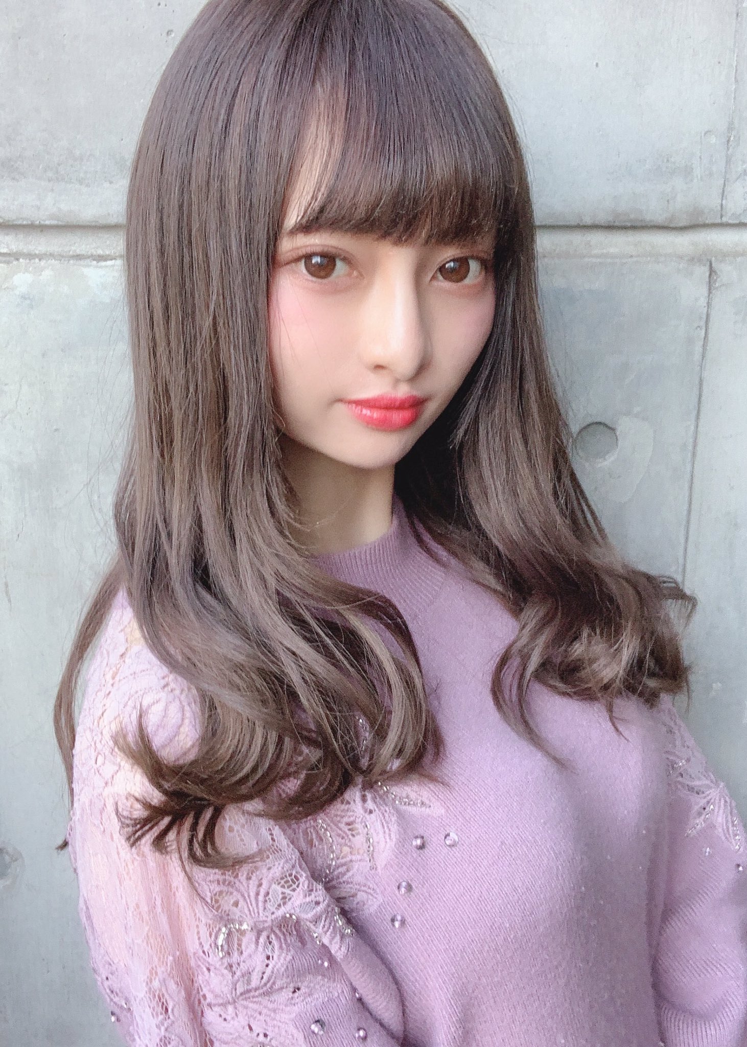 石塚淳 ぱっつん 前髪カット 1 000 ラベンダーグレージュ ヘアカラー 6 000 アイドル ぱっつんロング 前髪ぱっつん ヘアカット 6 000 新宿美容室 ユーレルムオット 最高級レミー毛シールエクステ 春休み 外出自粛 コロナ対策 新宿