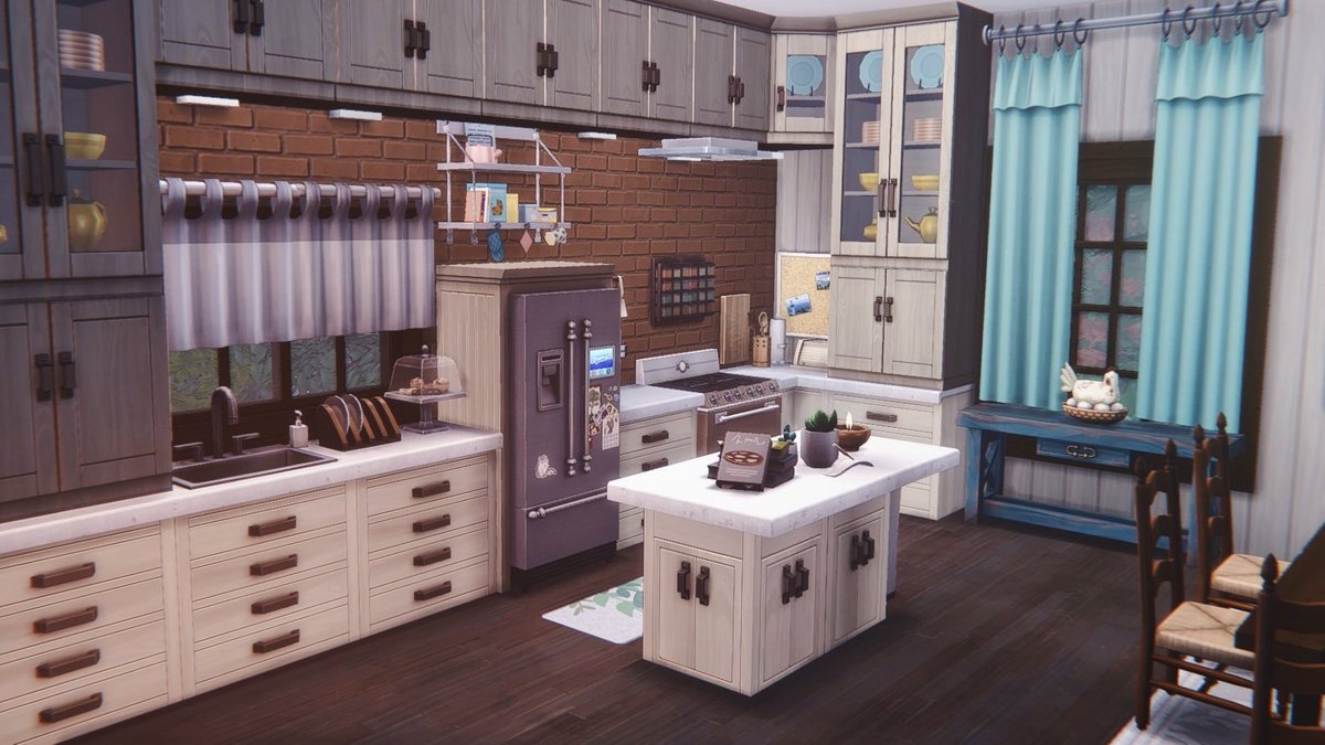 littlestbuilds's tweet photo. Hey there, it’s been a while! 👋

Here’s a kitchen with good vibes, made special for your timeline 💛✨

#ShowUsYourBuilds #TheSims4 https://t.co/8jUXalzG4A