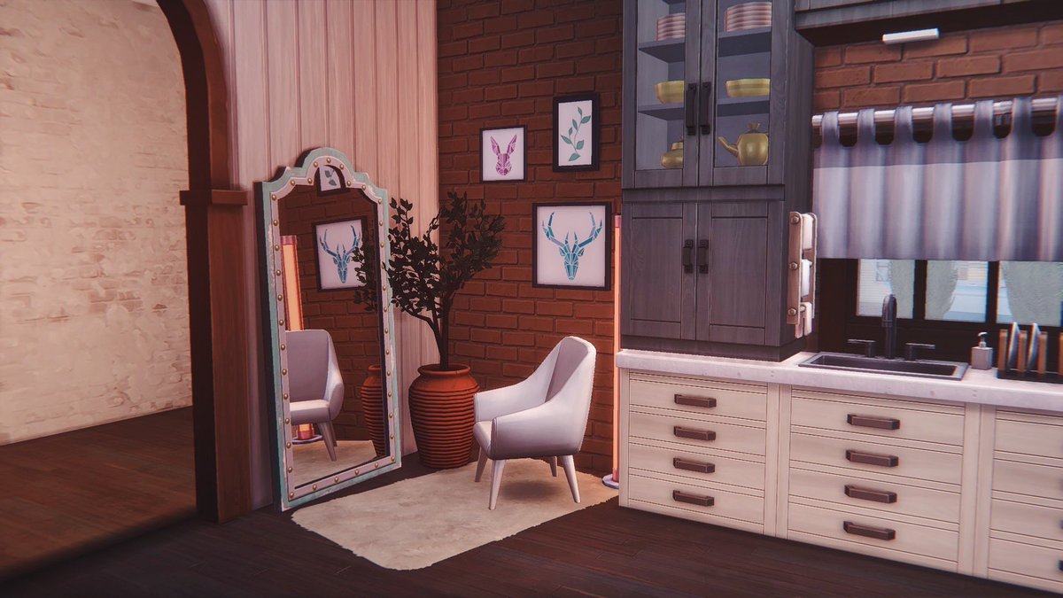 littlestbuilds's tweet photo. Hey there, it’s been a while! 👋

Here’s a kitchen with good vibes, made special for your timeline 💛✨

#ShowUsYourBuilds #TheSims4 https://t.co/8jUXalzG4A
