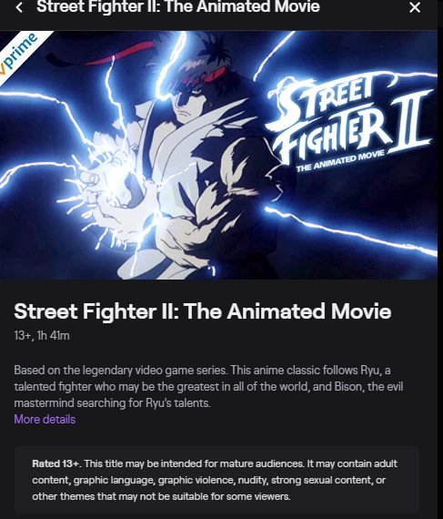 Street Fighter II: The Animated Series - Prime Video