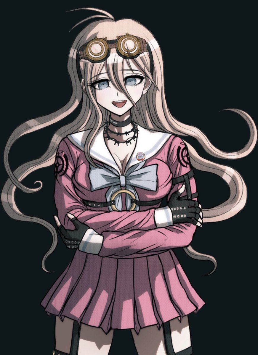 Beauty_Inventor's tweet photo. @RyomaHoshi7 @GontaGokuhara17 “Hell, we talk all the time! If anyone tries to get in between us, I won’t hesitate to slice them up! 

To make sure Ibuki never leaves, I have her cookies with my blood in it so I’ll always be with her... Ahaha... hahaha...” https://t.co/uXLmQeHGuy