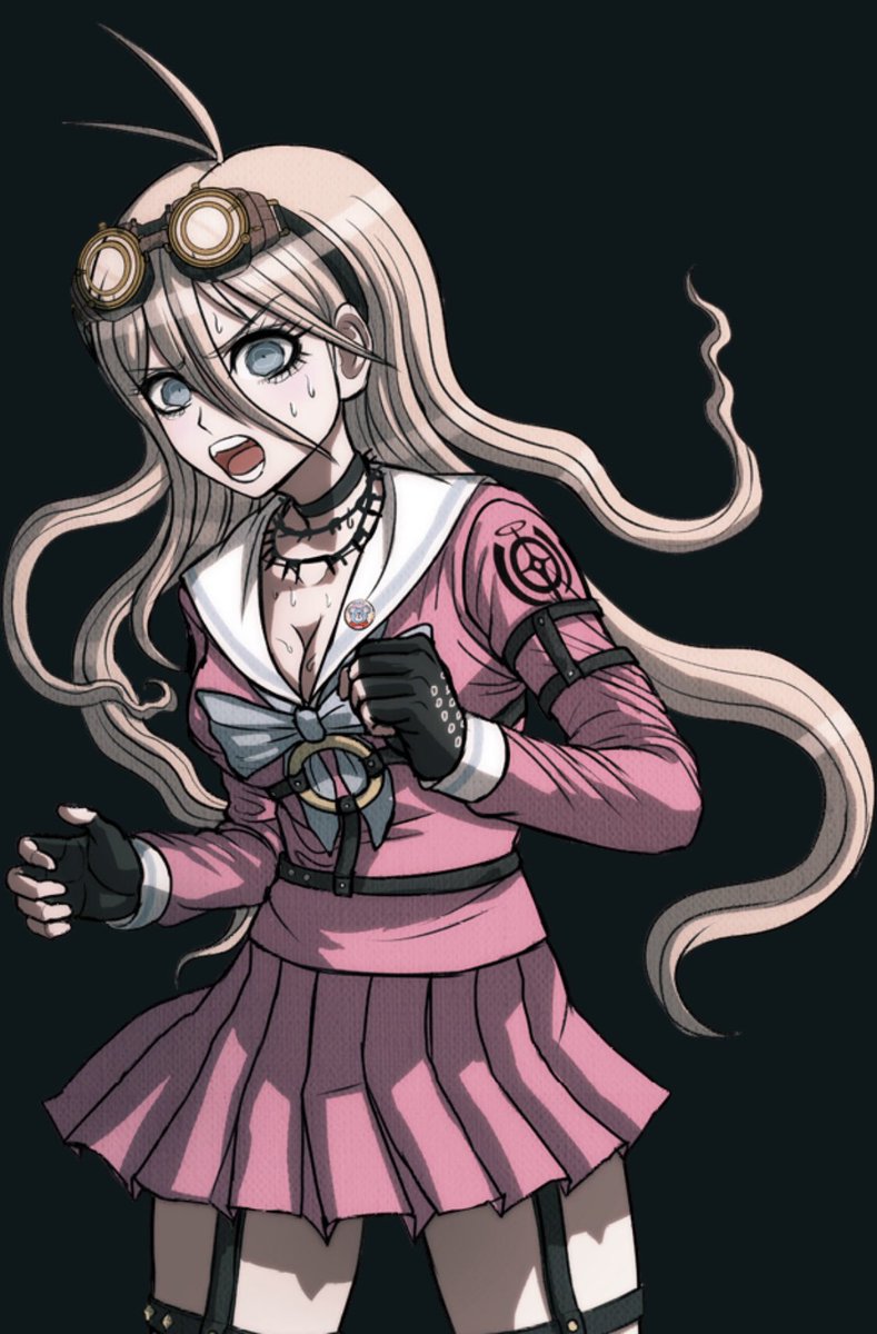 Beauty_Inventor's tweet photo. @RyomaHoshi7 @GontaGokuhara17 “Hell, we talk all the time! If anyone tries to get in between us, I won’t hesitate to slice them up! 

To make sure Ibuki never leaves, I have her cookies with my blood in it so I’ll always be with her... Ahaha... hahaha...” https://t.co/uXLmQeHGuy