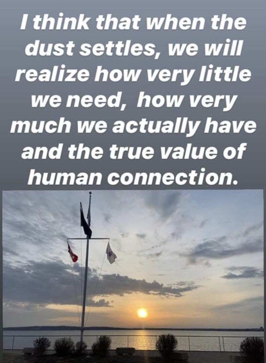 Not my words. But I totally agree - when the dust settles - mankind’s desire to connect will be valued.