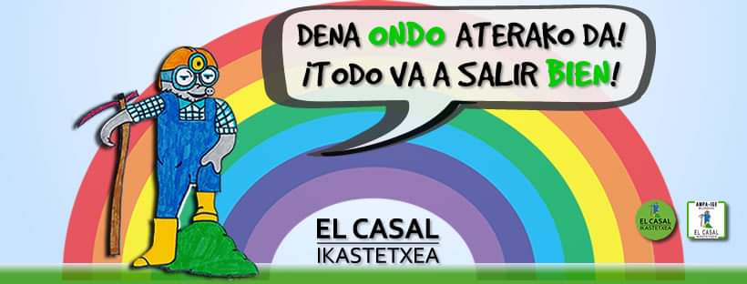 elcasalhlhi's tweet photo. #ElCasalIkastetxea #AbantoZierbena
#NiEtxeanGeratzenNaiz
#YoMeQuedoEnCasa
#DenaOndoAterakoDa
#TodoVaASalirBien https://t.co/lJ2XUYaIZG