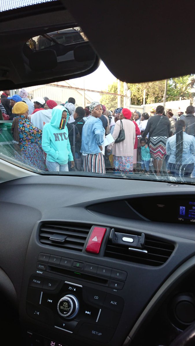 she sent me this photo on Tuesday. taken outside the clinic in Gugulethuit’s crucial that those of us who can, must do what is asked of usto keep this pandemic away from the vulnerable and to avoid overwhelming our fragile healthcare system