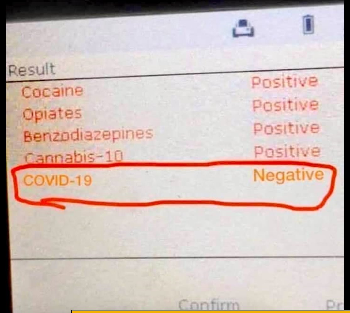 bnfaraj's tweet photo. #HowToStayHumble Don't brag about your negative test results! https://t.co/ypNOSGTkav