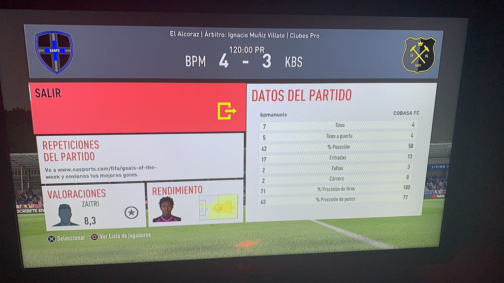 4-3 PERDIENDO🔴  EN LA PRORROGA DEJANDO MUCHAS DUDAS EN EL JUEGO DE COBASA ESPORTS.