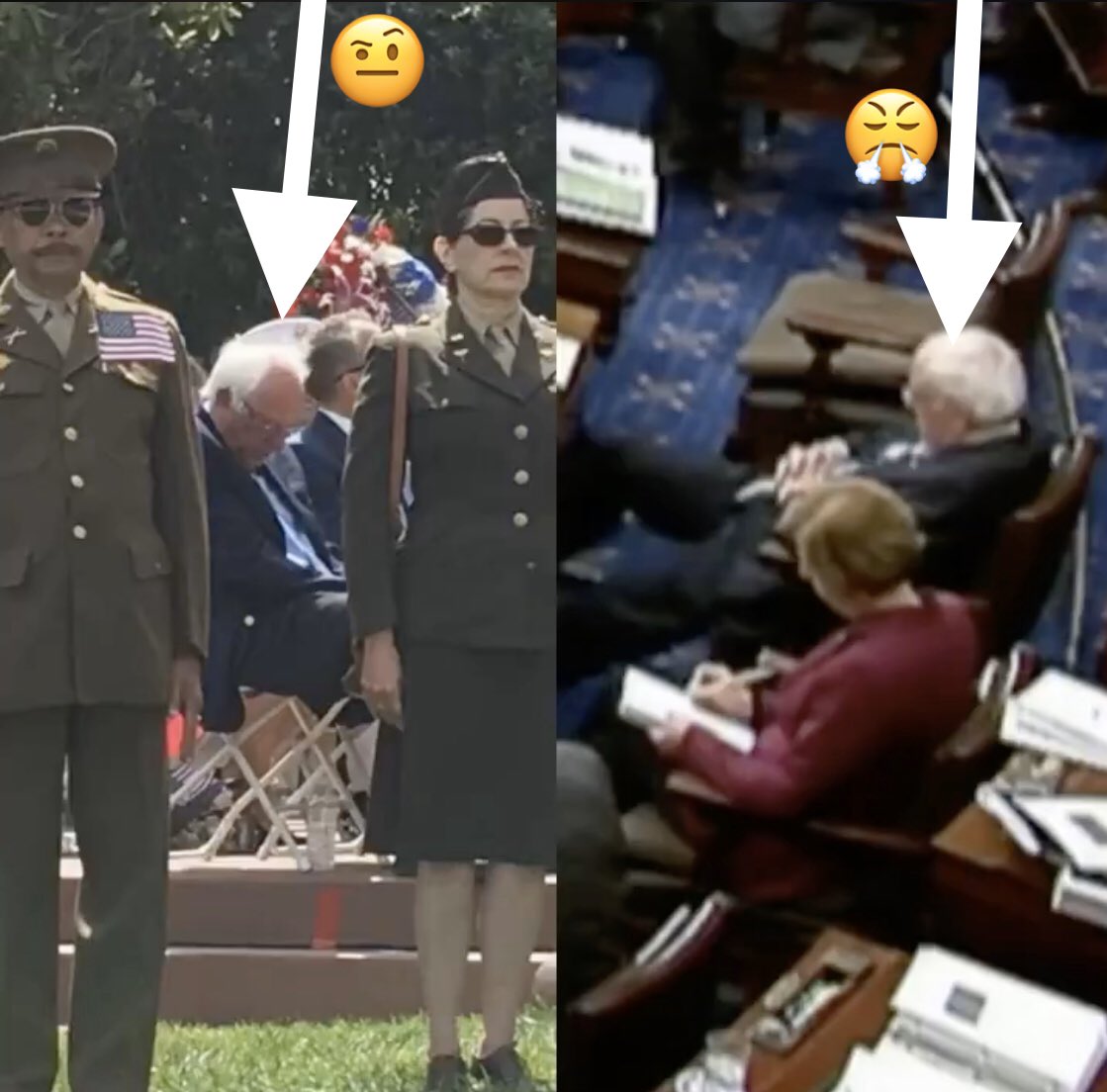 CireAmai's tweet photo. As a reminder, we the people have yet to see #BernieSanders medical records? That he promised!
We see the signs of his health declining in real time!!! Low energy, sleeping, pinkish skin color, not voting on bills and unable to relate to new situations??
#ExitBernie https://t.co/wMnBgbIPar