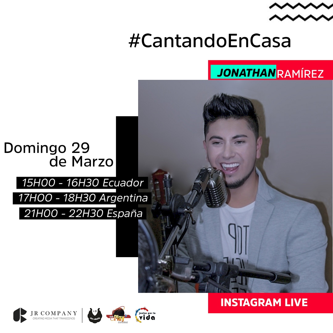 RadioPlayInter's tweet photo. .#EventosPlay ▶️ Mañana no te pierdas de un concierto #Envivo queremos acompañarte junto a @jonathanramirezmusic. Vamos a estar #JuntosEnCasa porque estamos @jxlvmundial, TU NO ESTAS SOL@.

Te esperamos.

#YoSoyPlay #PlayTv #PlayMagazine #RadioPlay #newspaper #revista #magazine https://t.co/Wfzob3g8I8