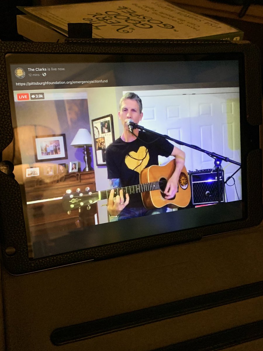 jsandora's tweet image. Quarantine concert with a Pittsburgh flavor @theclarks