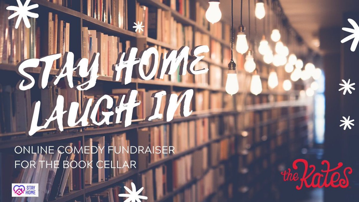 .<a href="/thekatescomedy/">thekates</a> LIVE #StayHome fundraiser just moved to <a href="/YouTube/">YouTube</a> Laugh with us. All proceeds go to <a href="/BookCellar/">Book Cellar</a> WATCH HERE  youtu.be/FOZoeleKYeM 📚❤️ <a href="/amy_sumpter/">amy sumpter</a> @SoliComedy @OniciaMuller <a href="/dananorris/">Dana Norris</a> <a href="/JuannaRumbel/">Dusty Epilady</a> <a href="/mktomasek/">Maggie Tomasek</a>