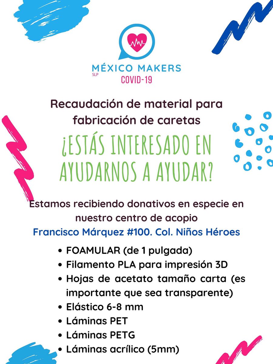 jpalvarez89's tweet photo. Por favor RT @MexicoMakers #CovidMX https://t.co/V3CTJHHDln