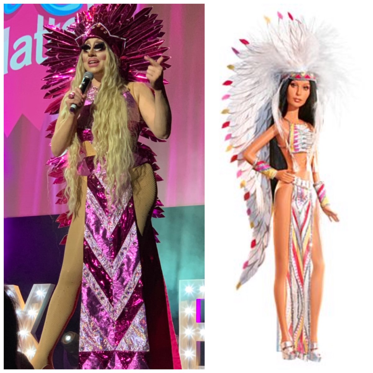 Technically a Cher Bob Mackie Barbie doll but she works