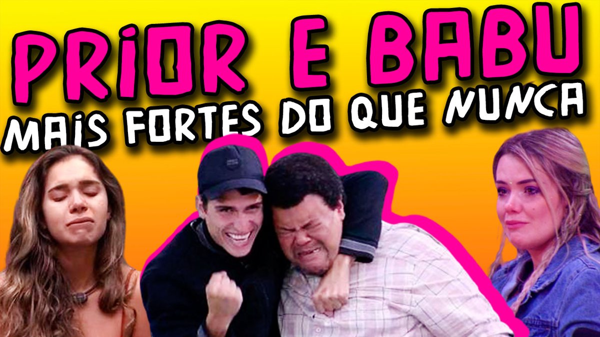 cirohamen's tweet photo. Para desespero dos haters Prior e Babu estão mais fortes do que nunca! Tem SEMANA FELIPE PRIOR e SEMANA BABU SANTANA nova no canal --> https://t.co/veQgEUIZ03 https://t.co/qbFNEoEWsg