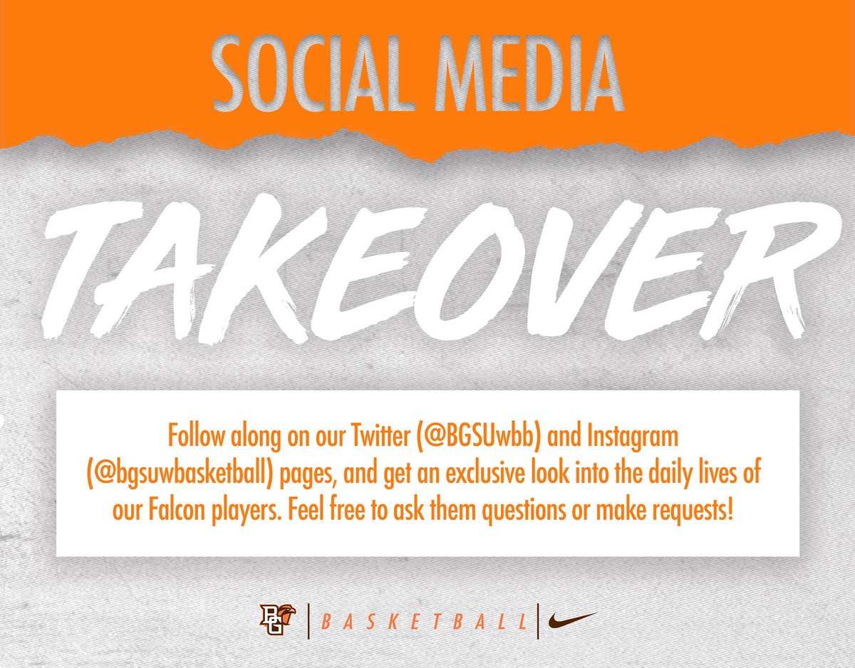 BGSUWBB's tweet photo. Falcon fans... get ready for our 2nd #FalconTakeover tomorrow! Any guesses on who it is?👀 https://t.co/Hm1X1Ov2pF