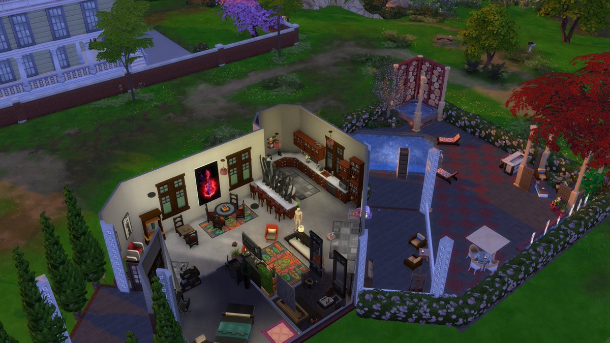 BattingCave7901's tweet photo. Just added this unique home. Sim approved, and fully functionable. NOCC.#Juwels64# ShowUsYourbuilds #TheSims4 #XboxShare https://t.co/sUWGhBRQjk
