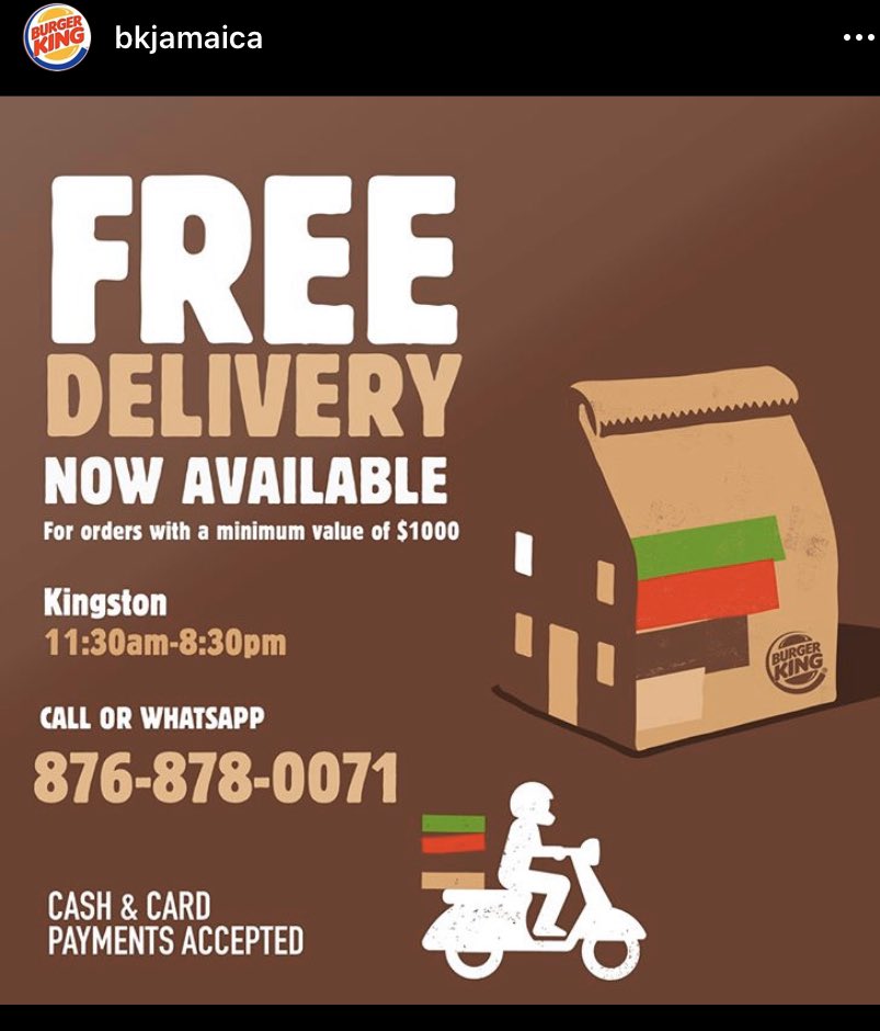 Covid has made the impossible, possible. KFC Jamaica, over to you 🙃