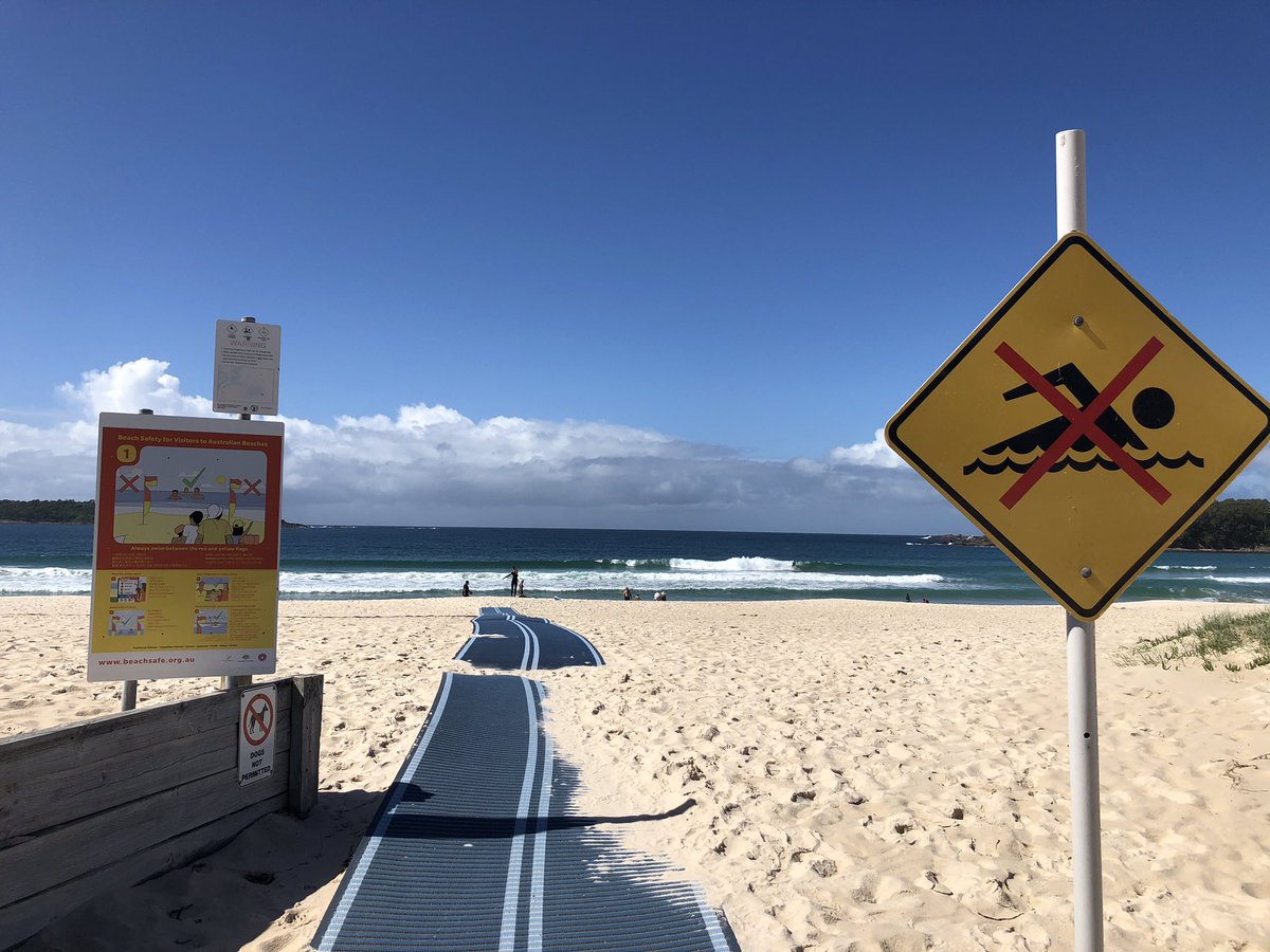 stephenjleahy's tweet photo. The local @slsnsw Support Operations team are still on duty even though beaches are no longer being patrolled.  Along with Ben, our rescue jet ski operator, @gddunk and I checked out the #PortStephens beaches today.  Nice conditions, and people acting responsibly!  #COVID19 https://t.co/vb8gEQIv8C
