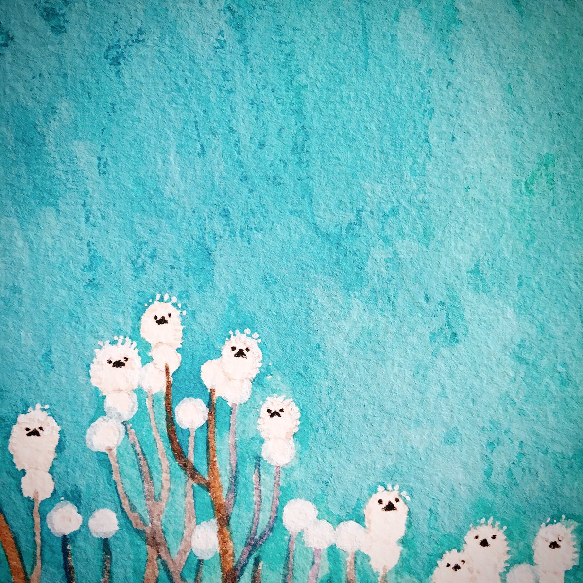 「関東では雪!❄️ 」|おおでゆかこ - イラストレーター 絵本作家のイラスト