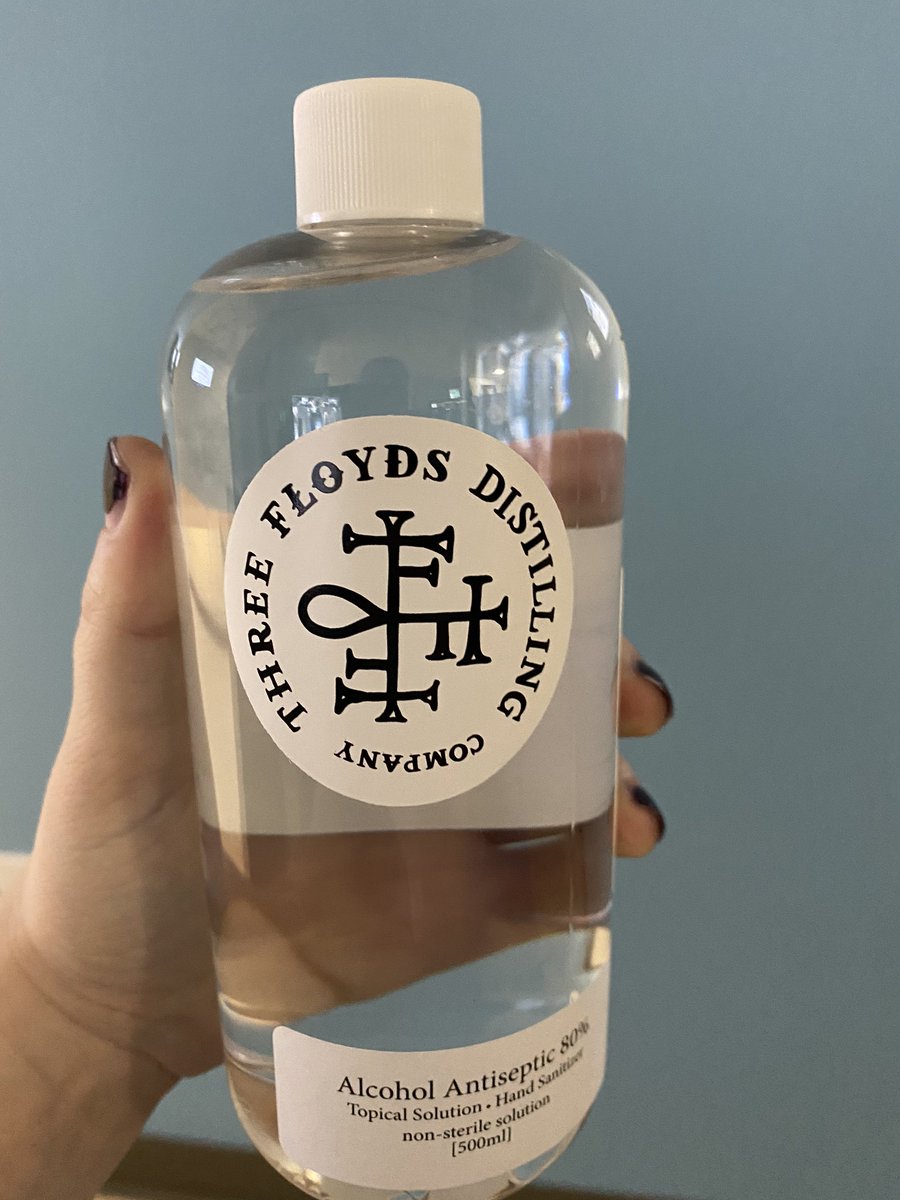 Thank you @3floyds for the donated hand sanitizer! ❤️ #SupportingHealthcare #Covid_19 #Hope