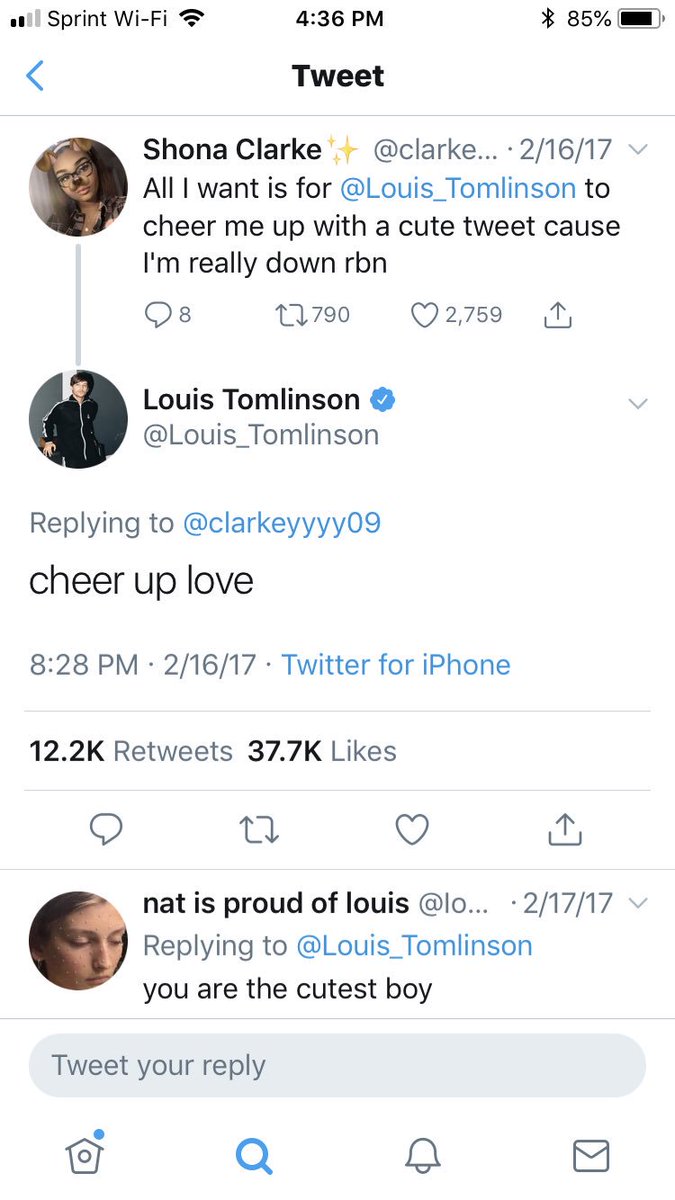 louis tomlinson encourages fans to be happy and always tells us to cheer up, literally a ray of sun