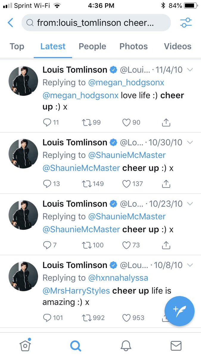 louis tomlinson encourages fans to be happy and always tells us to cheer up, literally a ray of sun