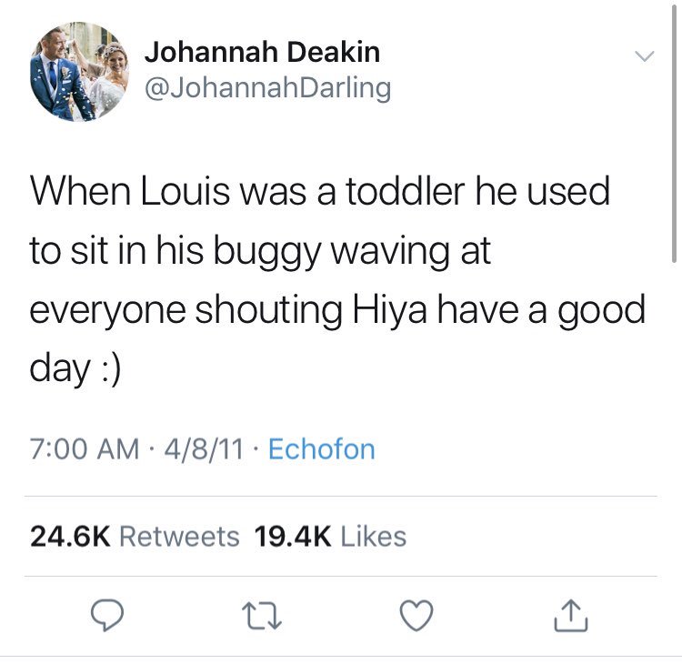 louis tomlinsom was a sweetheart since he was a child
