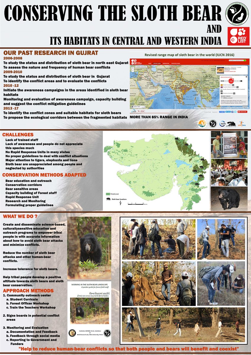 WcbResearch's tweet photo. Know more our Conservation Outreach Programme ? Please write to us... Support #LabWCB Save #Sloth_bear https://t.co/Pcf5AsL87f