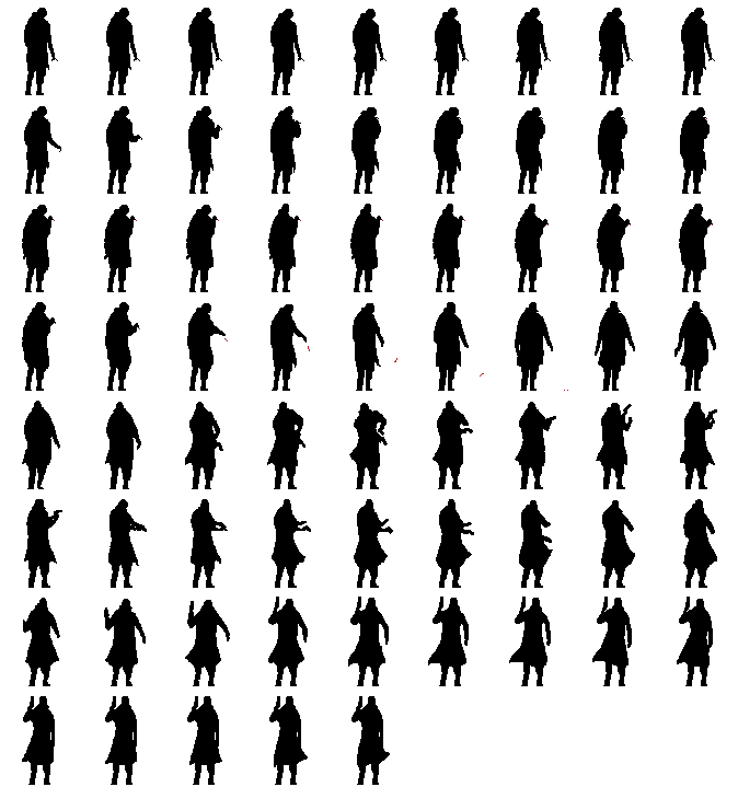 So this was the sprite sheet - animated in Aseprite. Two textures loaded, one for this, one of the emissives.