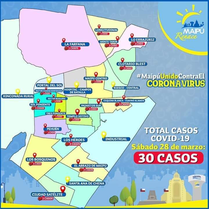 En Maipú se informa localización de contagiados para extremar medidas preventivas...por qué no de hace lo mismo acá en Santiago ?
<a href="/Muni_Stgo/">Santiago</a> <a href="/AlessandriFelip/">Felipe Alessandri</a> <a href="/IraciHassler/">Irací Hassler Jacob</a> <a href="/KarlaEnAccion/">Karla Rubilar Barahona</a> <a href="/kakito1/">Alejandro Correa Ortiz</a> <a href="/SeremiSaludRM/">Seremi de Salud RM</a> <a href="/ValeriaBustosA/">Valeria Bustos Arriagada</a>