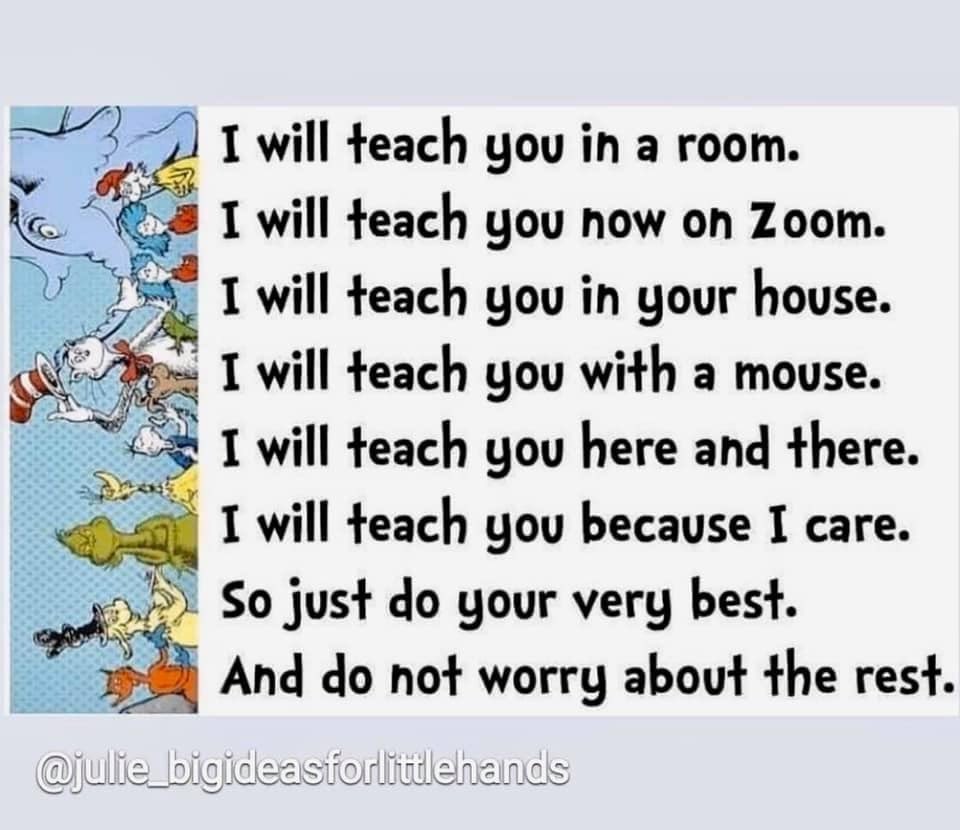 To my colleagues in K12 and PostSec. You got this.