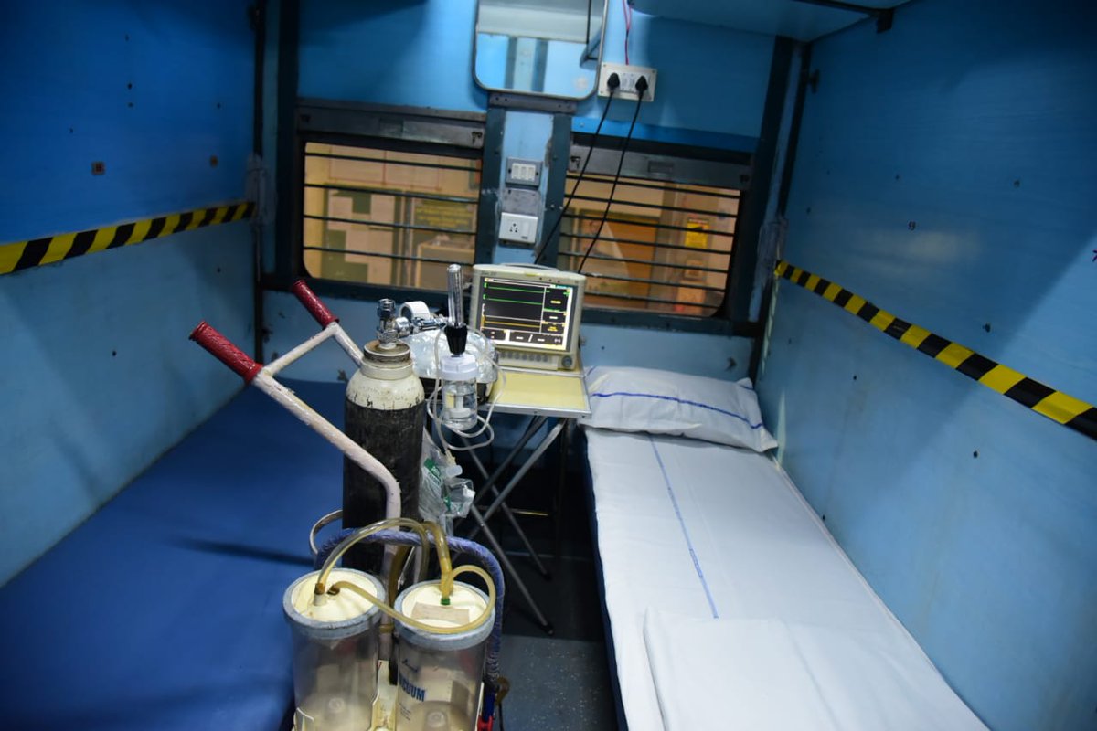 RailMinIndia's tweet photo. Prototypes of Isolation coach for #COVID19 is made by Railways at Kamakhya in Assam and New Delhi. 

We are working day and night to fight against this pandemic and contribute in every possible way.

#IndiaFightsCorona https://t.co/W69LJVgnOf