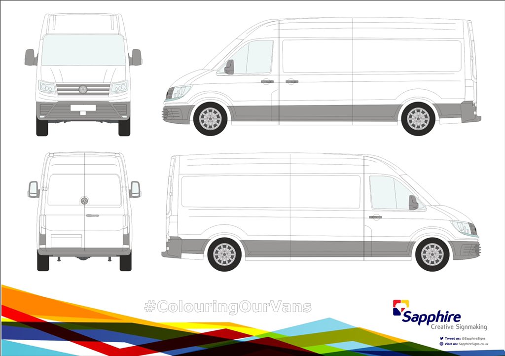 SapphireSigns's tweet photo. 🎨 Do you fancy designing some new graphics for our vans? 

Print off the template and let your imagination run wild! 

Once you have finished your design, tweet us and we will choose our favourites👍
#ColouringOurVans https://t.co/Q97053pqq2